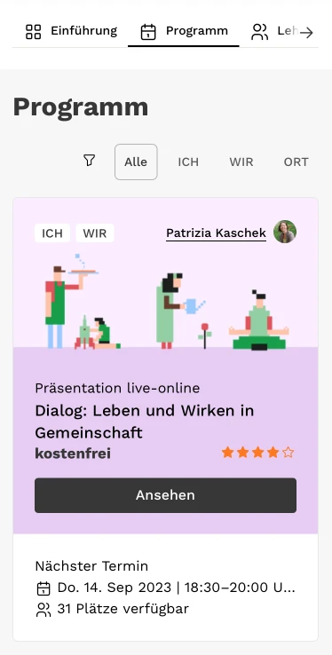 Programm Gemeinschaft lernen mit bring-together Programm Gemeinschaft lernen mit bring-together