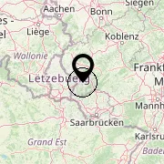 54 Trier (± 25 km), Rheinland-Pfalz, Deutschland