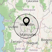 Fredonia (± 100 km), Departamento de Antioquia, Kolumbien
