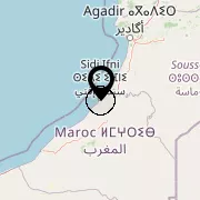 Sidi Ifni (± 25 km), Guelmim-Oued Noun, Marokko