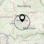 86 Augsburg (± 50 km), Bayern, Deutschland