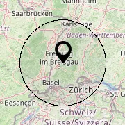 79183 Waldkirch (± 100 km), Baden-Württemberg, Deutschland