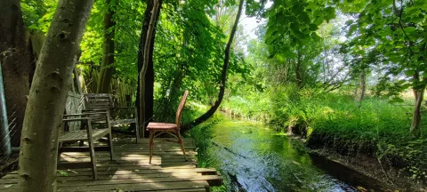 Idyllisches Wohnen im eigenen Bauwagen/ Zirkuswagen/ Tiny im Grünen