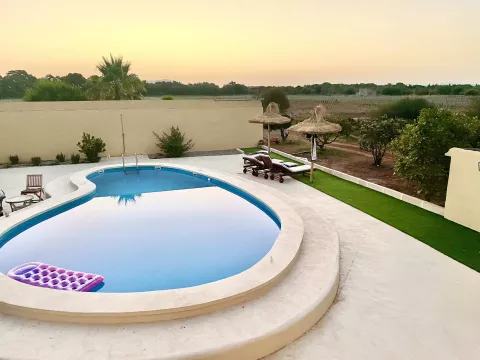Gemeinsames Ferienhaus mit ökologischem Weinanbau auf Mallorca