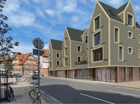 Strohballenhaus Altstadt in Celle
