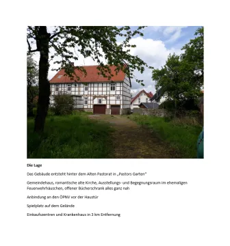 Wohnen und Leben am alten Pastorat in Meiningsen eG