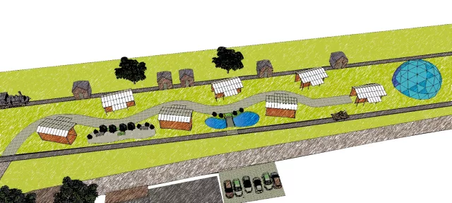 Übersichtsplan über das Gelände und die TinyHouses