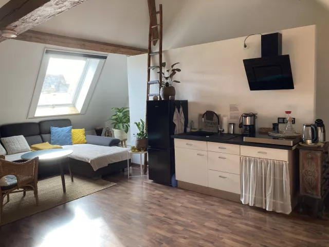 Küchenzeile im Loft inkl. Kochmöglichkeit