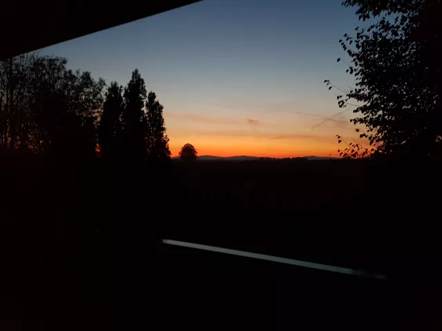 Blick vom Balkon