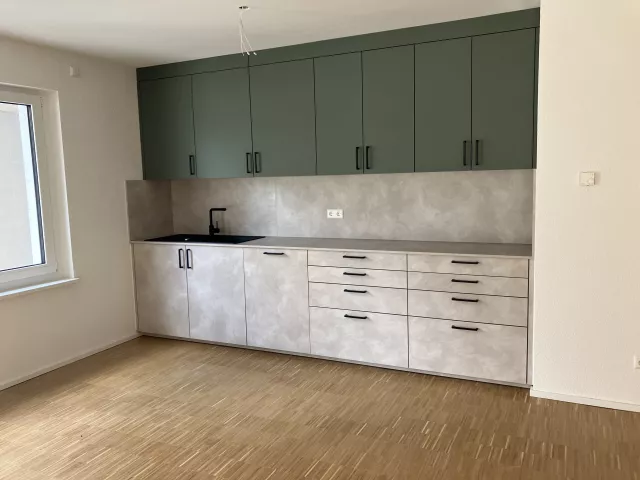 Küche vom Gemeinschaftsraum im Keller