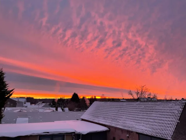 Blick nach Osten - Sonnenaufgang