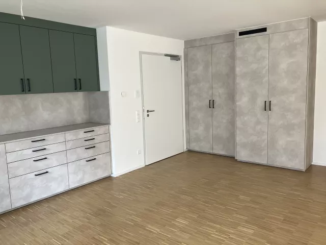 Küche vom Gemeinschaftsraum im Keller